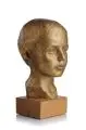 Knabenkopf by Felix Pfeifer, 1918, Gips, gegossen und goldfarben gefasst, offered Jun 2017