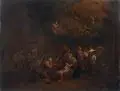 (zugeschr.), Die Heilige Nacht. 2. Viertel 17. Jh by Pieter Pietersz. III Vromans, Öl auf Holz, offered Mar 2017