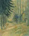 Franz Krowacek, Am kurfürstlichen Saugarten - bei Langebrück, Öl auf Leinwand