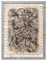 Falko Warmt, Harmas, 1990, Öl, Papier, Tempera und farbige Kreiden auf textilem Bildträger