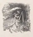 Wilhelm Busch, (zugeschr.), Zeichnender Raucher im Wald, Um 1890, Kupferstich