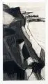 Joachim Böttcher, Steilküste, 1983, Aquatintaradierung auf Bütten