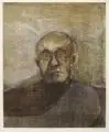 Klaus Drechsler, Bildnis Z., 1980, Farblithographie auf Bütten