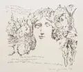 Hertha Günther, Illustration zu einem Gedicht von Manfred Streubel, 1969, Lithografie auf Velin