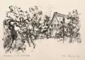 Erich Hering, Barlach-Gedenkstätte, 1969, Lithografie auf Velin