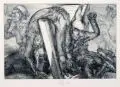 Karl-Georg Hirsch, Pause, 1987, Radierung auf "Hahnemühle"-Bütten