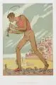 Hans Meid, Der Rattenfänger, 1905, Farblithografie auf glattem Papier