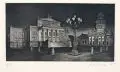 Gerenot Richter, Das Schauspielhaus, 1985, Aquatintaradierung auf Velin