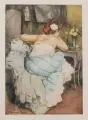 Manuel Robbe, Le coquillage, Farbaquatintaradierung auf Velin