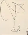Louis Szabo, Zeichen, 1960, Grafitzeichnung
