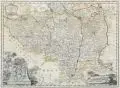 Johann Christoph Weigel, Lusatia superior, Vor 1724, Kupferstich, randkoloriert, auf Bütten