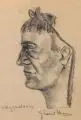 Augustus by Bruno Gherri-Moro, Kohlestiftzeichnung auf gräulichem Papier, offered Dec 2016
