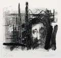 Heinrich Tessmer, Der Schatten II, 1984, Lithographie auf Bütten