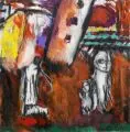 Paola Alborghetti, Sonntagsspaziergang, 2008, Acryl auf Leinwand