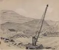 Adolf Fischer-Gurig, Vier Landschafts- und Stadtansichten sowie drei Interieurs. Anfang 20. Jh