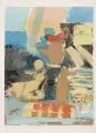 Hans Vent, Promenade, 1971, Farbserigraphie auf Velin