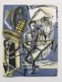 Steffen Volmer, Komm ins Freie, 1987, Farblithographie auf "Hahnemühle"-Bütten