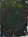 Osmar Osten, Selbstbildnis in Grün (?), 1988, Öl auf Leinwand