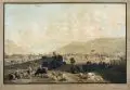 Johann Jacob Bidermann, Vue de Sarnen, 1812-1823, Umrißradierung, koloriert