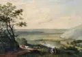 Frederick Tully Lott, Poignings from Devil's Dyke Sussex, 1863, Aquarell und Tempera auf Bütten