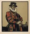 William Nicholson, London Types, 1898, Farblithographien nach Farbholzschnitten auf gelblichem Papier
