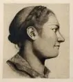 Joseph Uhl, Kopf einer jungen Frau