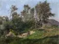 Hermann Prell, Ansicht von Bornholm, 1898, Öl auf Leinwand, auf Malpappe maroufliert