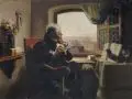 Hans Gabriel Jentzsch, Duett über den Dächern der Dresdner Altstadt, 1923, Öl auf Leinwand
