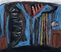 Frank Panse, Abstrakte Komposition, 1997, Acryl auf Leinwand