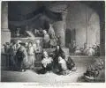 Georg Friedrich Schmidt, Darstellung Christi im Tempel, 1769, Kupferstich nach einem Gemälde von Chr