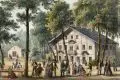 Gustav Täubert, (Zeichner der Vorlage), Sechs Ansichten aus dem Elbsandsteingebirge. Mitte 19. Jh, Lithographien, koloriert und eiweißgehöht, auf kräftigem Papier