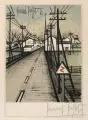 Bernard Buffet, La route, 1961, Farblithographie auf "ARCHES"-Büttenkarton