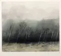 Klaus Fußmann, Regen, 1978, Farbradierung auf Bütten