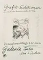 Dieter Goltzsche, Sommer, Lithographien. "Sommer" unterhalb der Darstellung in Blei re. signiert "Goltzsche" und li. betitelt