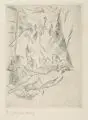 Rudolf Großmann, Traum, 1917, Radierung mit Tonplatte auf Bütten