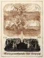 Hugo Steiner-Prag, Kriegsnotspende für Leipzig, 1916, Kreidelithographie in zwei Farben