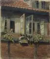 Wilhelm Claudius, Mädchen am Fenster, 1939, Öl auf Leinwand