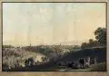 Johann Jacob Bidermann, Vue de la Ville de Berne, 1796, Radierung, koloriert