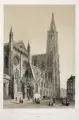 Louis-Jules Arnout, / Philippe Benoist / Emile Deroy / Jules Monthelier, Fünf Kirchenansichten und -interieurs. Mitte 19. Jh, Farblithographien auf kräftigem Bütten