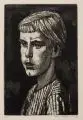 Rudolf Bergander, Sina, 1963, Aquatintaradierung auf kräftig strukturiertem Bütten