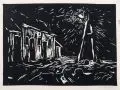 Werner Haselhuhn, Dresden - Hofkirche / Dorf / Dorfstraße. 1960er / 1970er Jahre