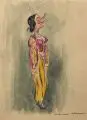 Marionette. Ohne Jahr by Hanna Hausmann-Kohlmann, Aquarell und Deckfarben über Blei auf braunem Papier, offered Dec 2015