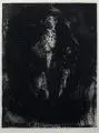 Michael Morgner, Tod + Kniender, 1988, Radierung auf kräftigem Bütten