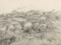 Thomas Ranft, Sächsische Schweiz, 1970, Bleistiftzeichnung auf Velin