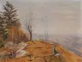 Emmy Meyer, Bei Mönichkirchen (Niederösterreich). Ohne Jahr, Öl auf Leinwand