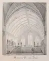 Domenico Quaglio, Gothischer Gerichts Saal, 1808, Lithographie auf Bütten