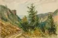 Sophus Ruge, Bei Vogelsang, Aquarell auf festem Karton