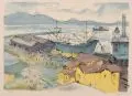 Erhard Hippold, Burgas, 1964, Farblithographie auf Velin