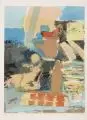 Hans Vent, Promenade, 1971, Farbserigraphie auf Velin