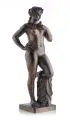 Ernst Julius Hähnel, Bacchantin, 1879, Bronze, gegossen, braun patiniert